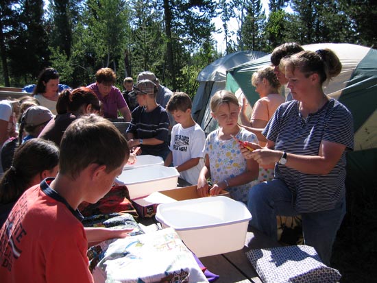 2006 family reunion in Yellowstone National Park